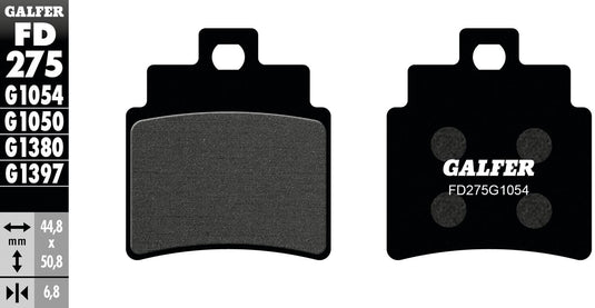 Galfer remblokken fd275 brake pad fd275 g1054 organic standard