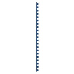Gbc combbind bindruggen blauw - a4 - 10 mm - 100 stuks