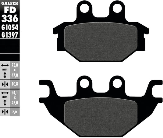 Galfer remblokken fd336 brake pad fd336 g1054 organic standard
