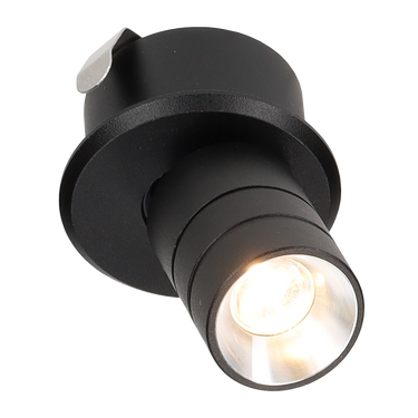 Rapino mini inbouwspot zwart