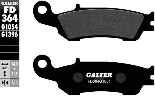 Galfer remblokken fd364 brake pad fd364 g1054 organic standard