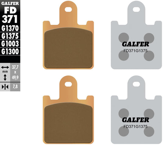 Galfer remblokken fd371 brake pad fd371 g1375 sint.metal str. sp.