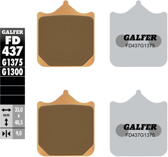 Galfer remblokken fd437 brake pad fd437 g1375 sint.metal str. sp.