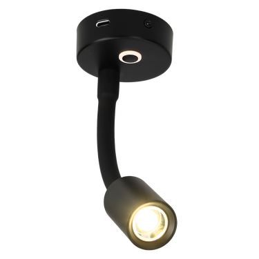 Felino flex opbouwspot met usb-c en touch dim schakelaar