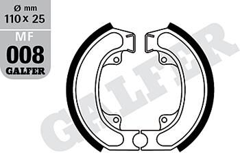 Galfer remsegmenten mf008 brake shoe mf008 g2165 organic