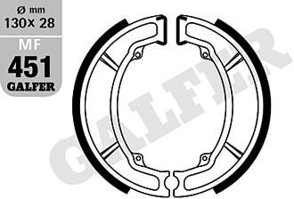 Galfer remsegmenten mf451 brake shoe mf451 g2165 organic