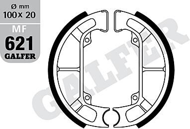 Galfer remsegmenten mf621 brake shoe mf621 g2165 organic