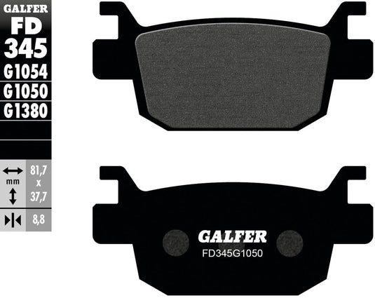 Galfer remblokken fd345 brake pad fd345 g1054 organic standard