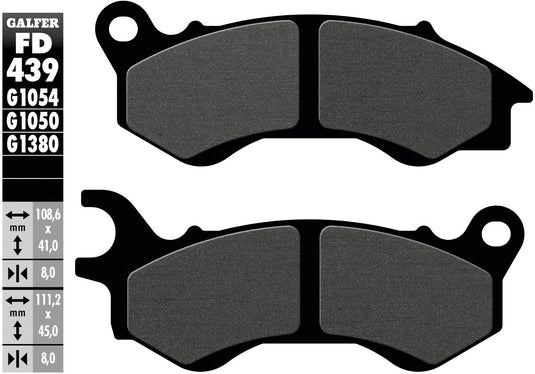 Galfer remblokken fd439 brake pad fd439 g1050 organic scooter