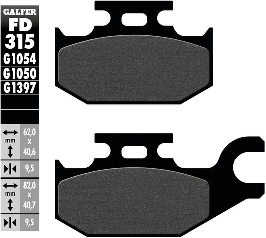 Galfer remblokken fd315 brake pad fd315 g1050 organic scooter