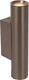 Lucide dupla - wandspot wandlamp - 2xgu10 (mr11) - koffie