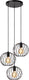 Lucide danza - hanglamp - ø 50 cm - 3xe27 - zwart