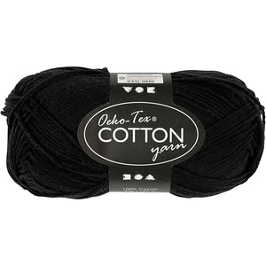 Creativ company katoengaren, zwart, 50gr, 170m