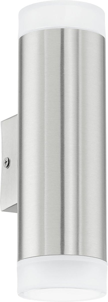 Eglo riga-led - buitenverlichting - wandlamp - 2 lichts - rvs - gesatineerd