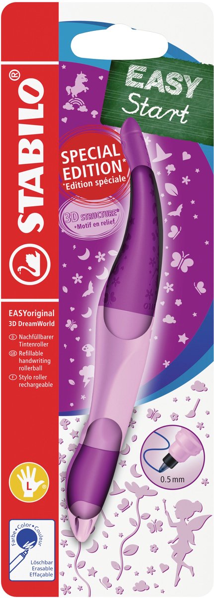 Load image into Gallery viewer, Stabilo easyoriginal dreamworld linkshandige balpen - roze
