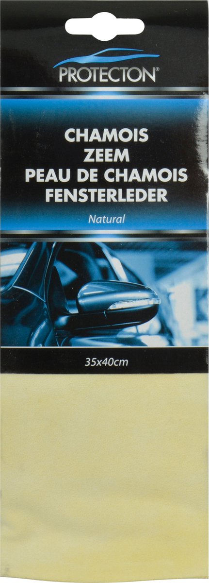 Protecton natuurzeem large - om gewassen oppervlakken streeploos te drogen – hoog absorberend vermogen - ook voor huishoudelijk gebruik - 46x30cm