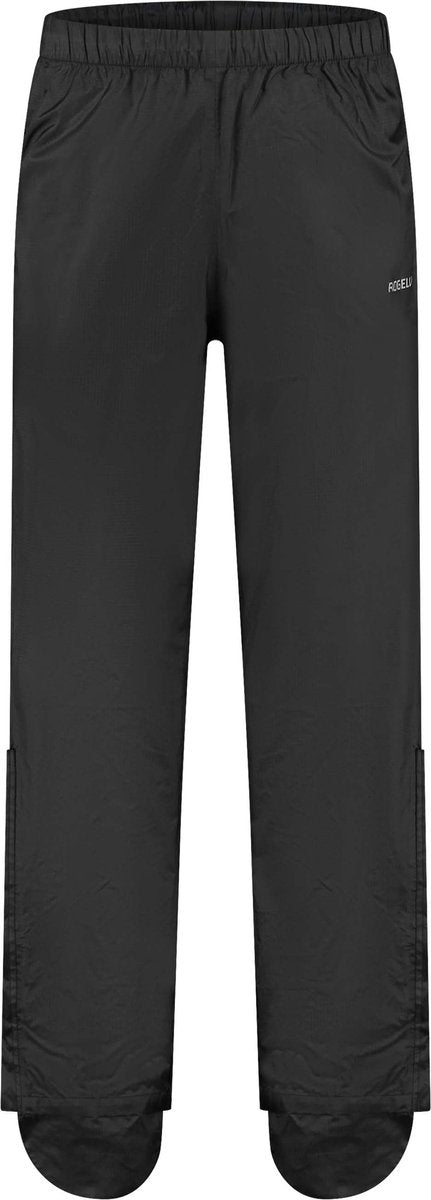 Rogelli houston fiets regenbroek heren - waterdicht - met schoenbescherming - zwart - maat xs