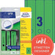 Ordnerrugetiketten avery l4754-20 mat groen