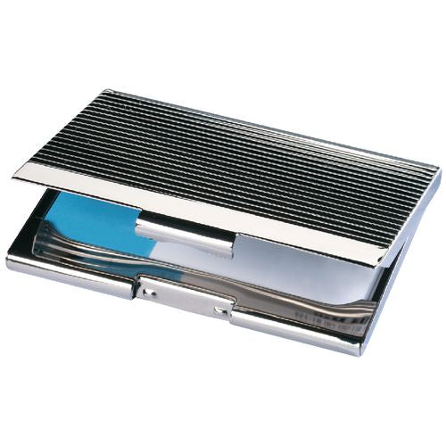 Sigel visitekaarthouder vz130 91x56mm chroom 20-kaartjes