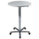 Bach statafel hammerer 70 75 x 72 - 114 cm grijs verchroomde tafelpoot