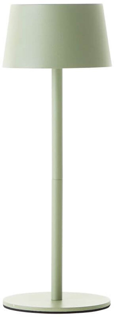 Brilliant jona - buiten tafellamp - led 2w - ø 9 cm - 170 lm - 3000k - 3-steps dimbaar - usb oplaadbaar - ip44 - groen