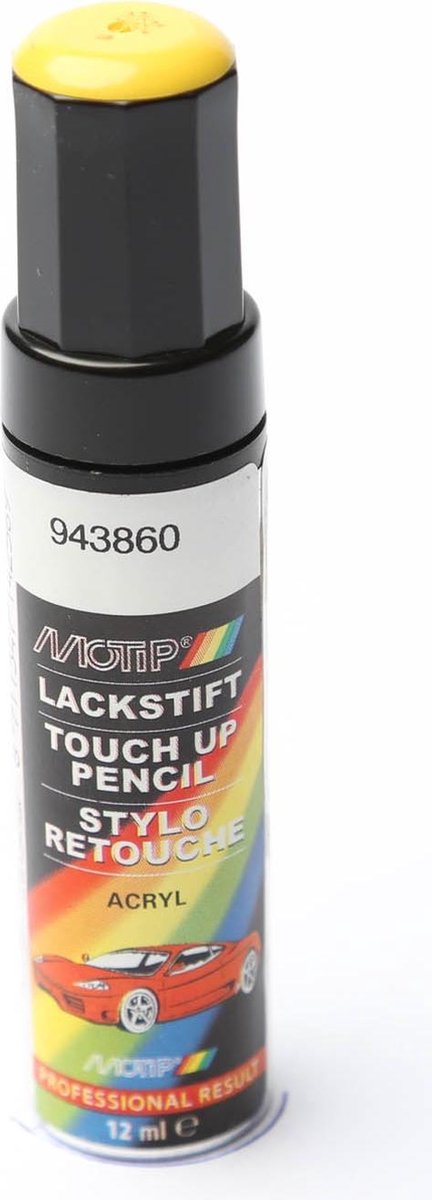 Motip 943860 - auto lakstift - geel - 12 ml