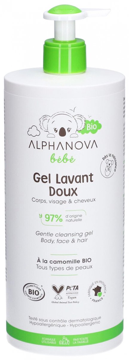Alphanova bébé biologische zachte wasgel 1 l