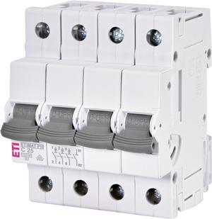 Eti installatie automaat c25 10ka 3p+n