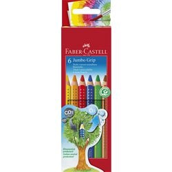 Kleurpotloden jumbo grip faber castell 110906 kleurenassortiment 6 stuks