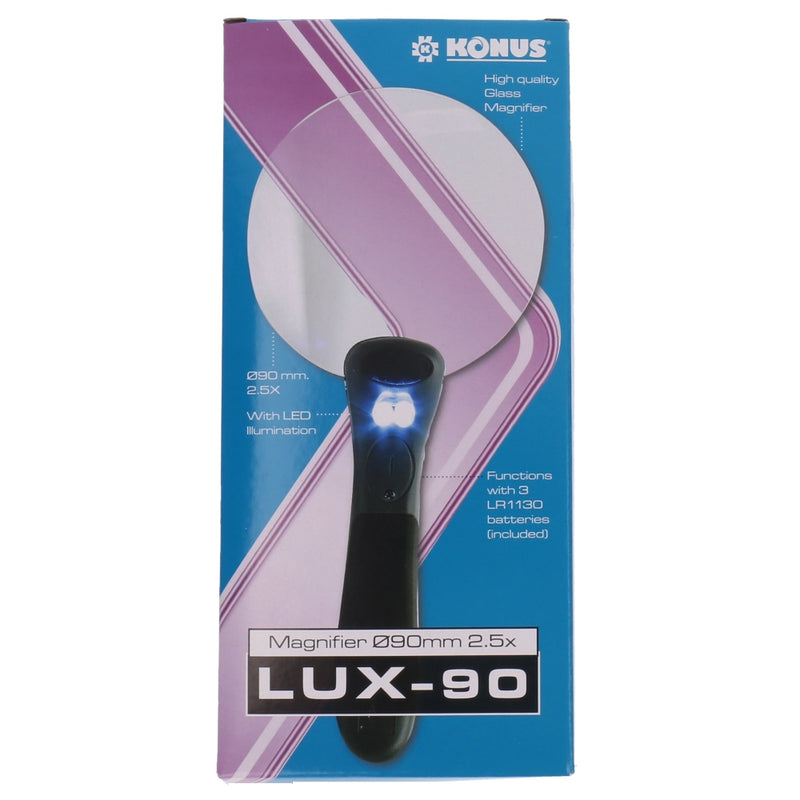 Load image into Gallery viewer, Konus Handloep Lux-90 2,5x met LED
