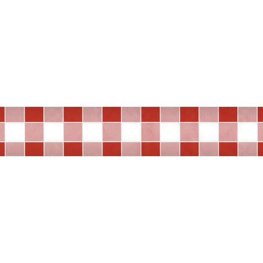 Wicotex damast papier 1,20x8m ruit rood