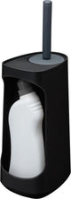 Tiger tess - wc borstel met houder - opbergvak - vrijstaand - met swoop® borstel flexibel - zwart antraciet