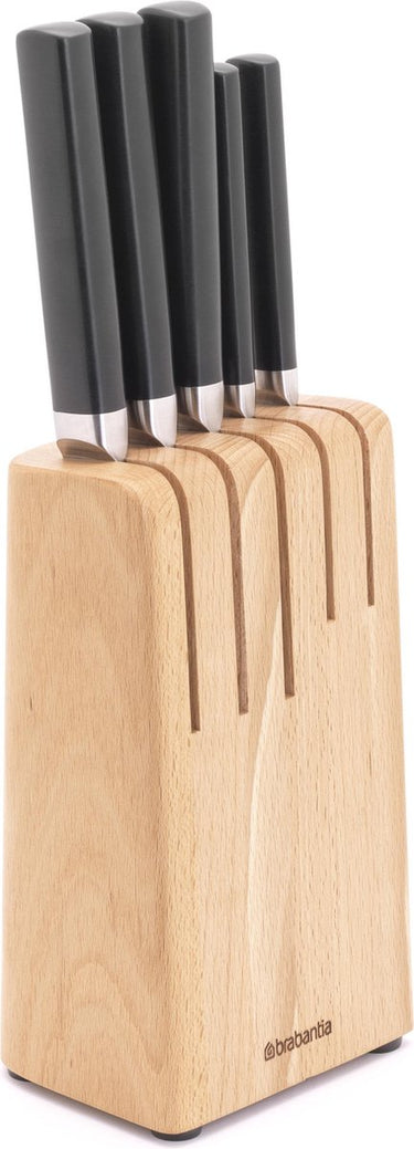 Brabantia profile messenset - met messenblok - hout