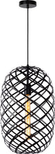 Lucide wolfram - hanglamp - ø 32 cm - 1xe27 - zwart