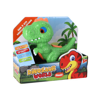 Load image into Gallery viewer, Dino met licht en geluid en talk back functie
