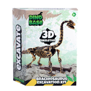 Dino base dinobase dino uitbikken brachiosaurus 3d set | 3 stuks