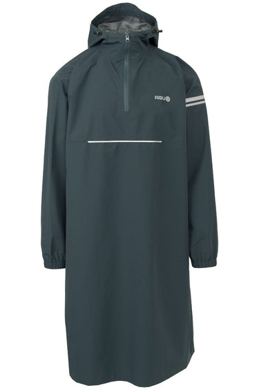 Lange mouw regen poncho deep sea green