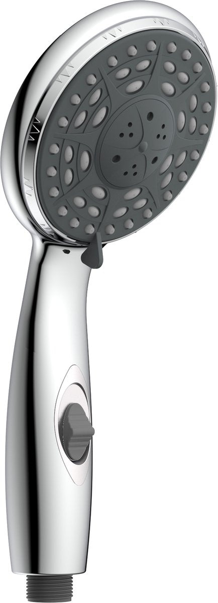 Schütte aqua2save handdouche - douchekop ø 10 cm - 3 standen - waterstop - chroom