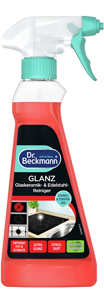 Dr. beckmann keukenreiniger - spray voor rvs - 250 ml, effectief en snel