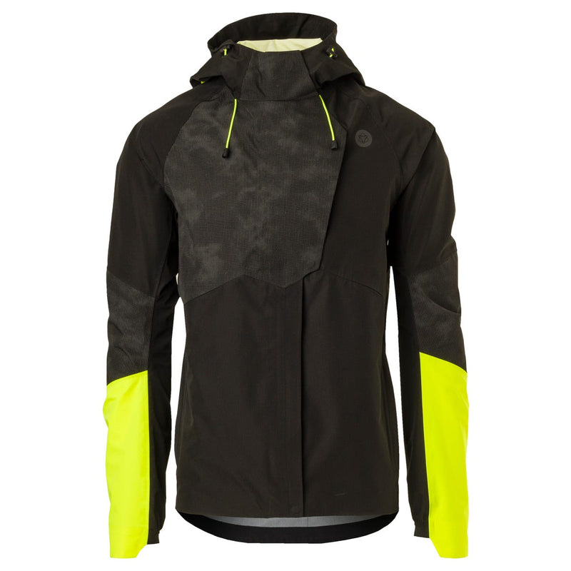 Load image into Gallery viewer, Puch tech regenjas commuter heren hi-vis reflectie hi vis zwart

