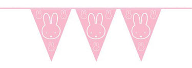Haza vlaggenlijn pe nijntje baby roze 10m