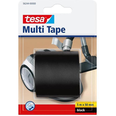 Tesa 1025278 - multi tape zwart 5mx50mm | 4 stuks