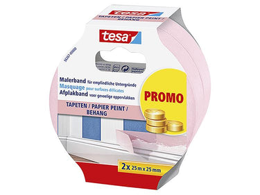 Tesa 1054817 - doublepack mask f. wallp.2 x 25:25 | 3 stuks