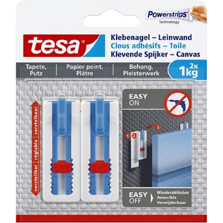 Load image into Gallery viewer, Tesa verstelbare spijker voor behang pleister - canvas spieraam - 1 kg spijker - verwijderbaar
