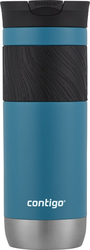 Contigo byron snapseal thermosbeker - juniper - 20oz - roestvrijstalen isoleerbeker, koffiebeker-to-go, lekvrij, houdt tot 7 uur warm, vaatwasserbestendig bpa-vrij deksel