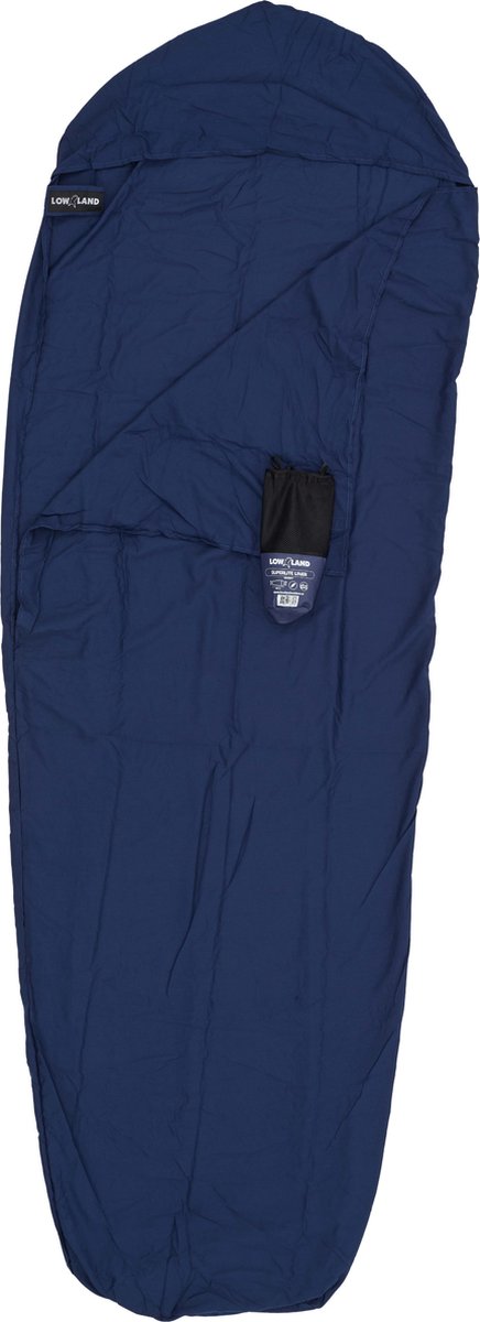 Lowland outdoor lakenzak - superlite - mummy model - 220x80 70 cm - 280gr