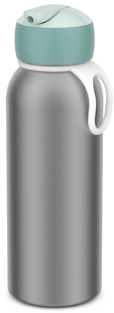 Mepal isoleerfles flip-up campus - 350 ml - 12 uur koud 4 uur warm - drinkfles met rietje voor kinderen - cool mint