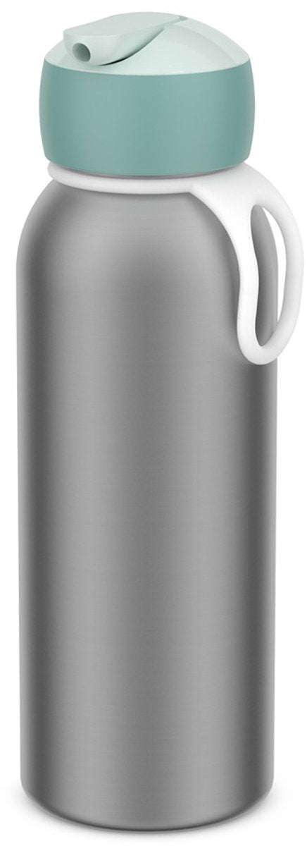 Mepal isoleerfles flip-up campus - 350 ml - 12 uur koud 4 uur warm - drinkfles met rietje voor kinderen - cool mint