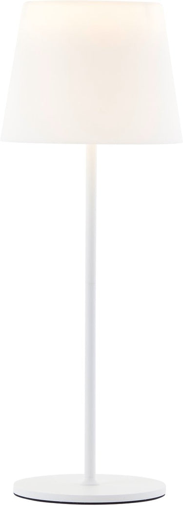 Brilliant ag brilliant cappo - buiten tafellamp - led 2.5w - 190 lm - 3000k - wit en rgb kleuren - usb oplaadbaar - 3 steps dimbaar - ip44 - wit