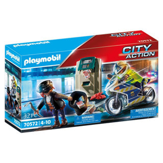 Load image into Gallery viewer, Playmobil city action politiemotor achtervolging van de geldrover - 70572
